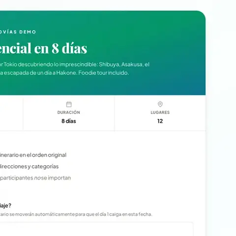 Tu próxima ruta